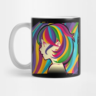 colorful girl #3 Mug